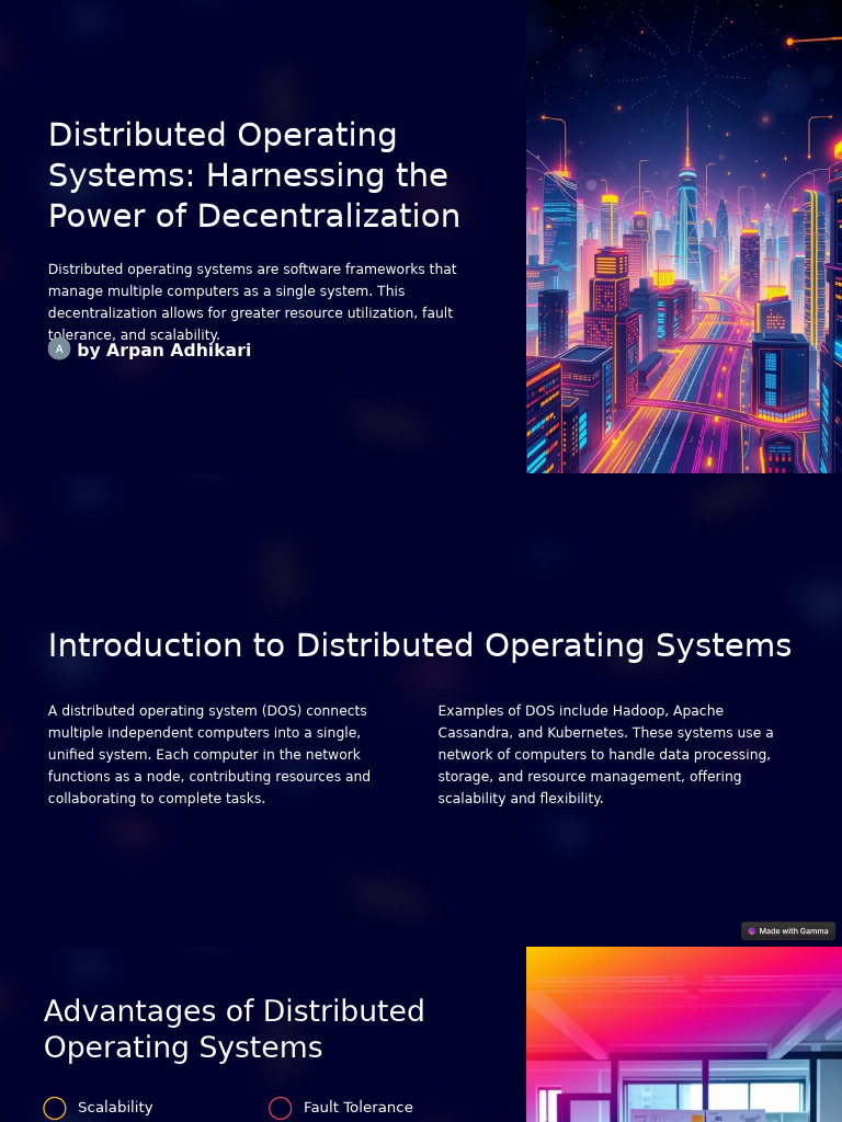 Distributed Operating Systems Harnessing The Power of Decentralization ...