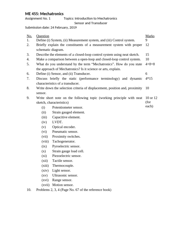 Assignment No. 1 | PDF