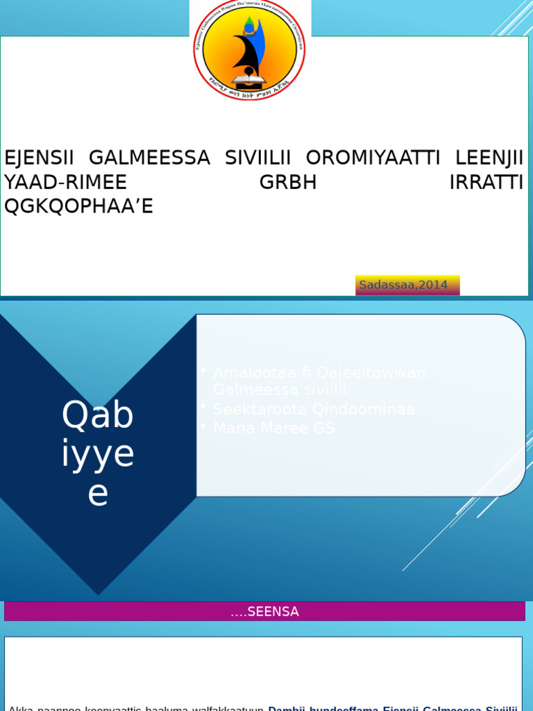 Leenjii Yaad Rimee EGR Oromiyaa 23 07 2016 | PDF