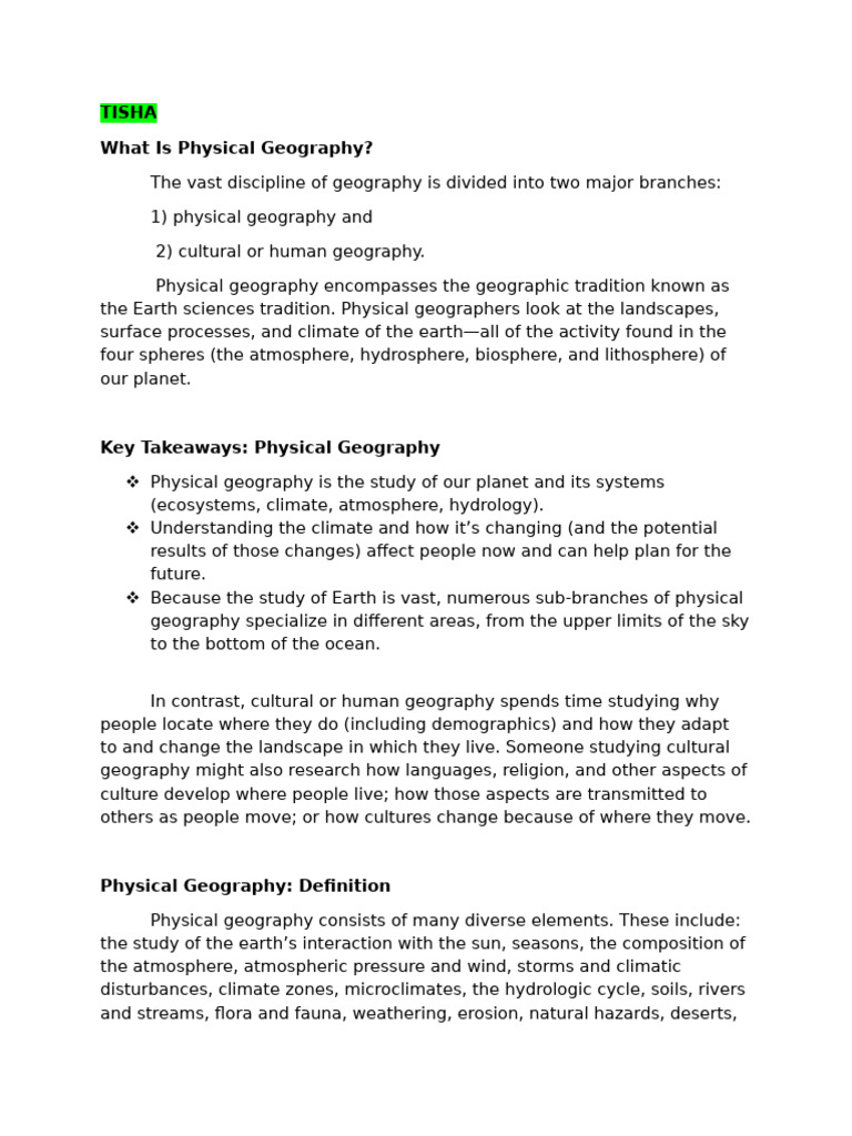 Understanding Physical Geography | PDF | Earth Sciences | Geography