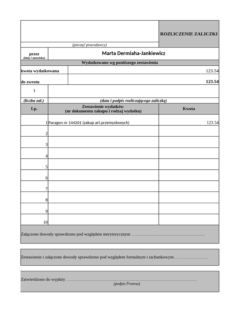 rozliczenie-zaliczki-druk-pdf