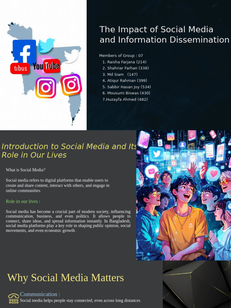 Group 7 ... The Impact of Social Media | PDF | Social Media | Popular ...