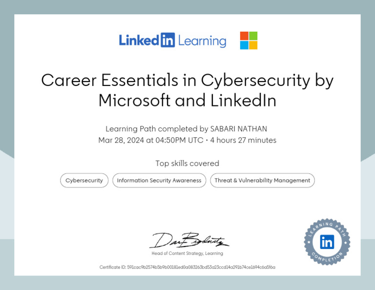 Cybersecurity Career Essentials Course | PDF