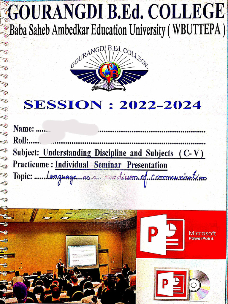 Course V, Individual Seminar Presentation Practicum | PDF