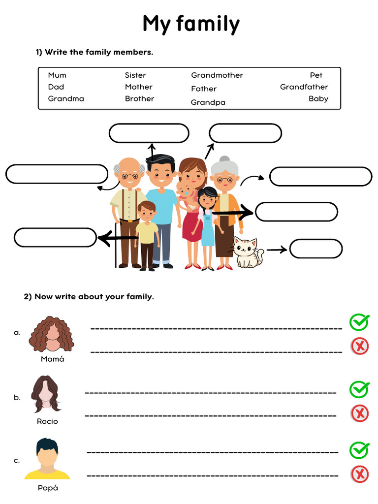 Verb To Be (Family & Numbers) | PDF