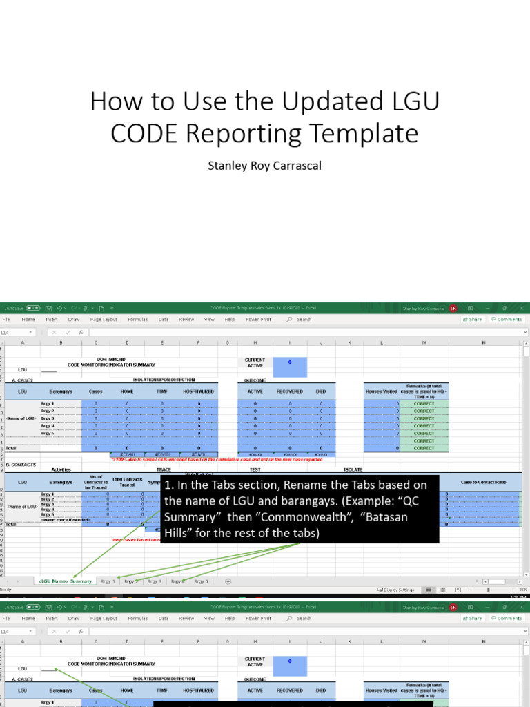How To Use The Updated LGU CODE Reporting | PDF | Computing | Computer ...