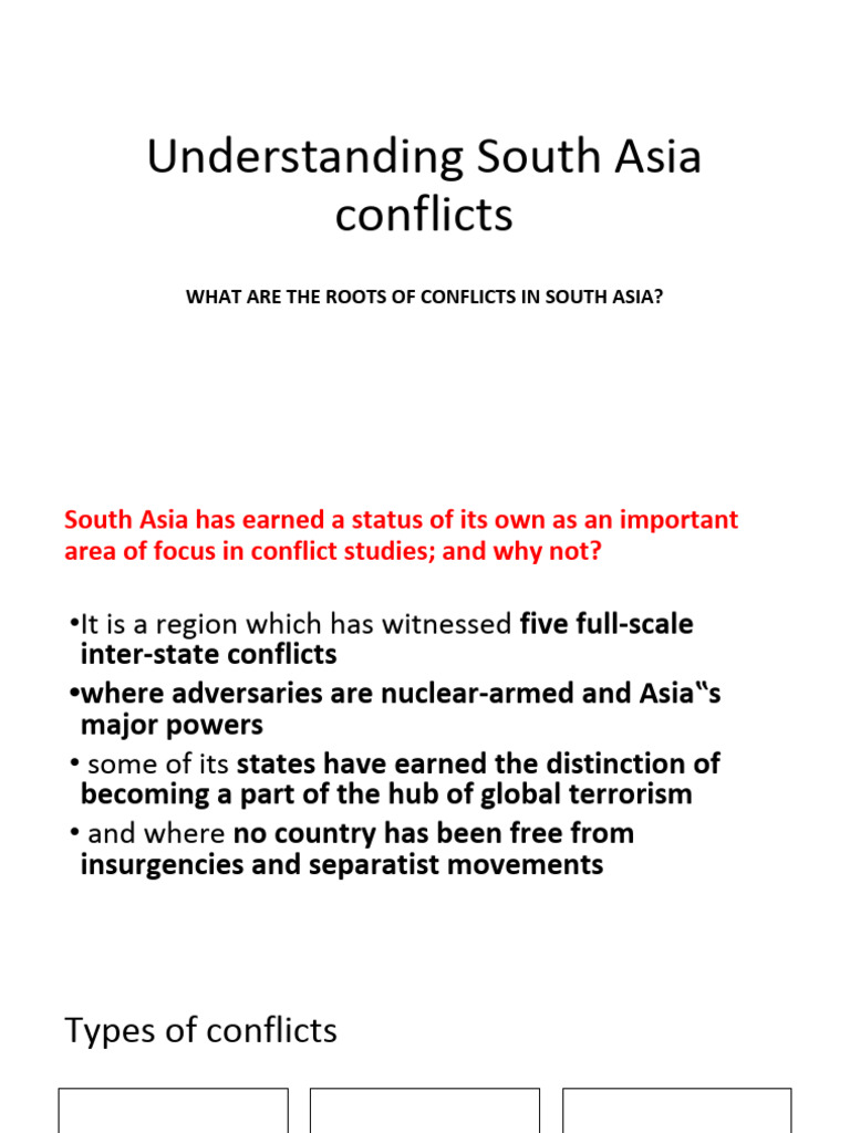 Roots of Conflict in South Asia | PDF | South Asia | Pakistan