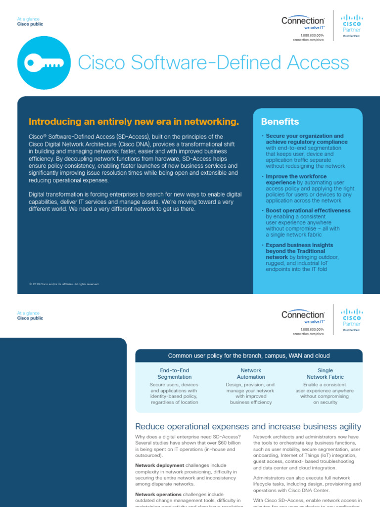 Cisco SD-Access: Transforming Networking | PDF | Computer Network ...