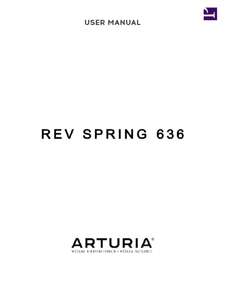Reverb-Spring Manual 1 0 1 EN | PDF | Equalization (Audio) | Acoustics