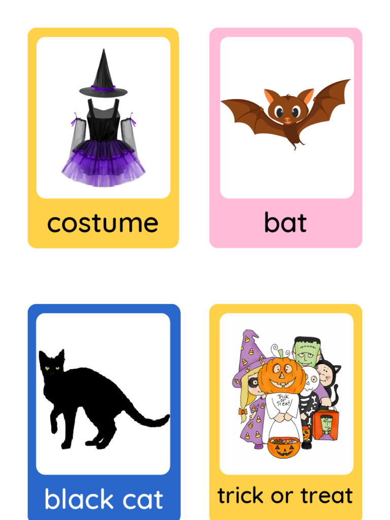 Halloween Flashcards | PDF