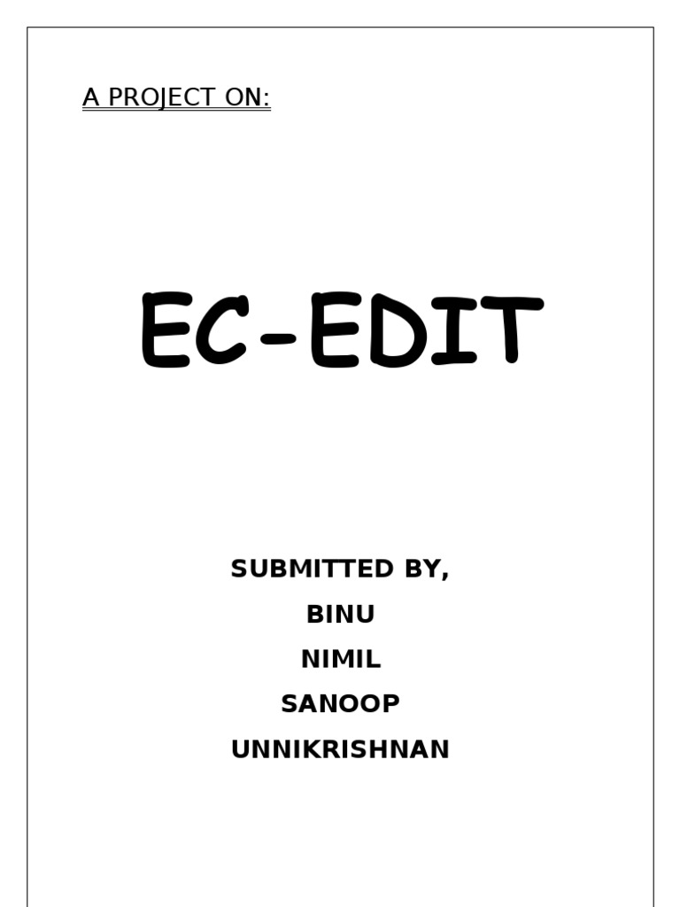 A Project On | PDF | Cross Platform | C (Programming Language)