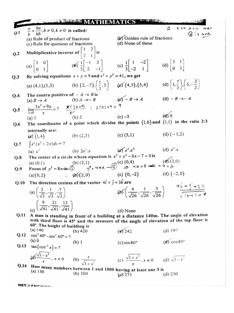 N.E.T Full Length Paper | PDF