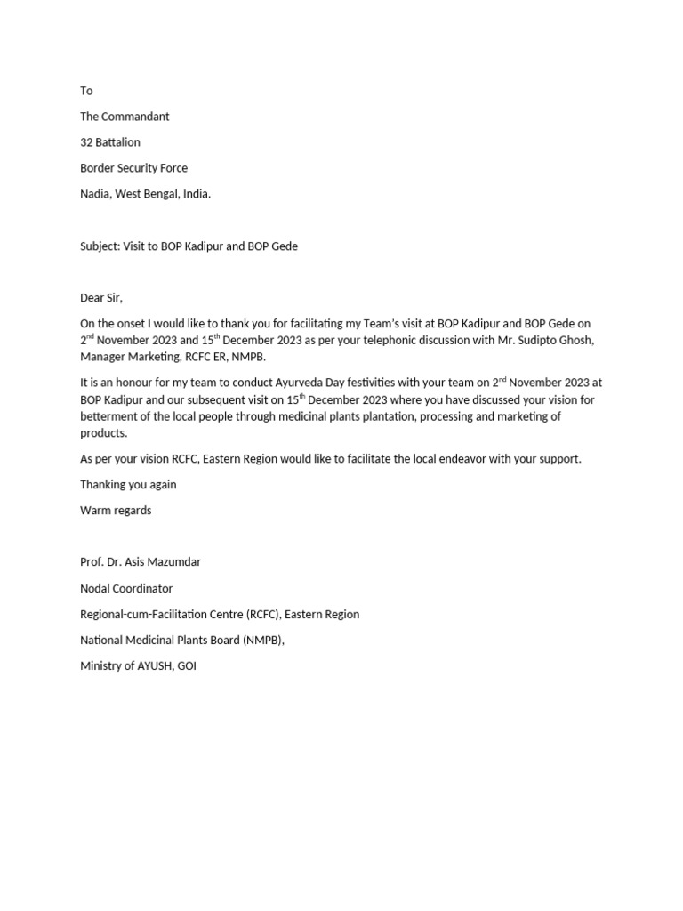 32 Battalion Letter | PDF