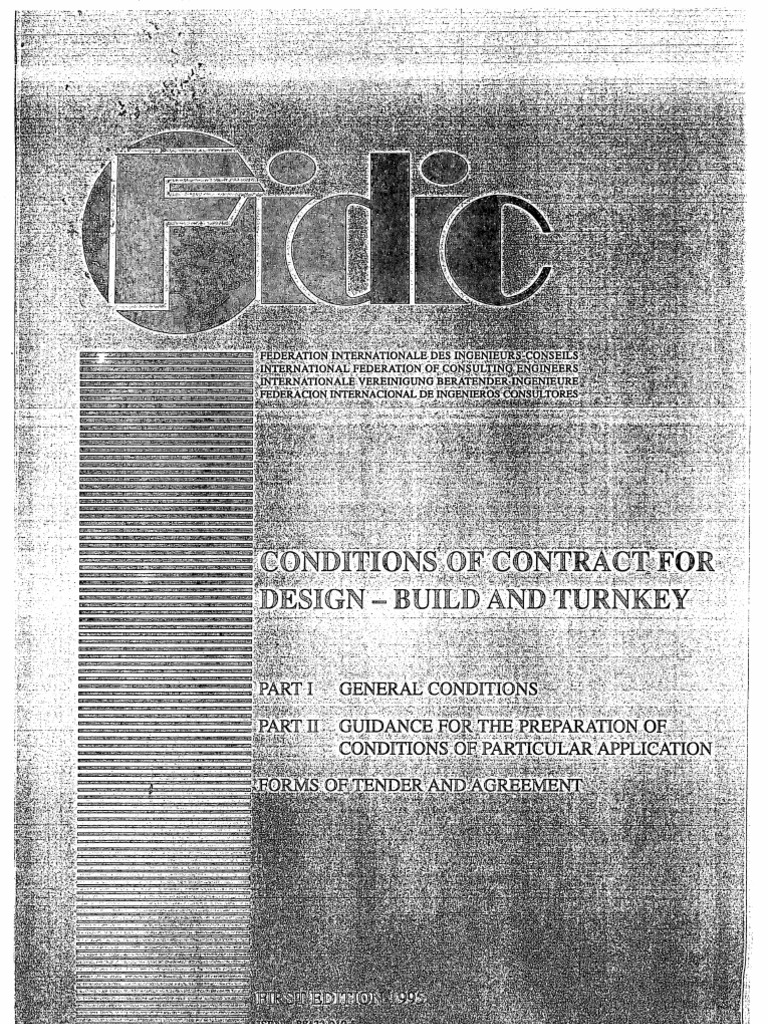 FIDIC Condition of Contract For Design Build & Turnkey | PDF