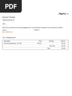 Payment Receipt - PayPal