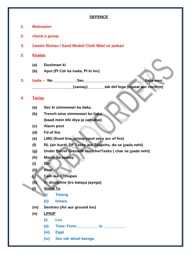 Section Commander Course Handbook | PDF