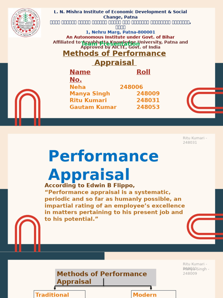 Performance Appraisal Methods Explained | PDF | Performance Appraisal ...