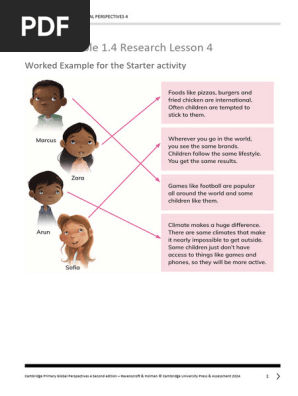 Cambridge Primary Global Perspectives 4 | PDF