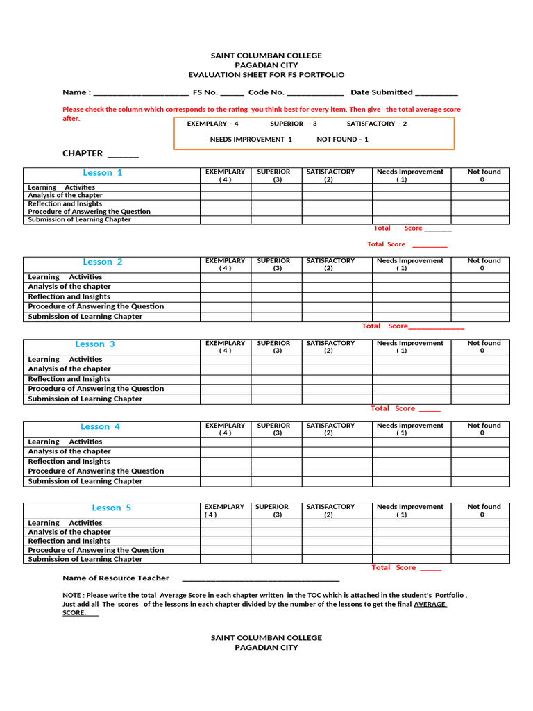 Fs Chapter Evaluation | PDF | Evaluation | Evaluation Methods