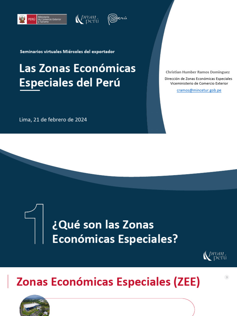 1B - Lectura - Las Zonas Económicas Especiales Del Perú | PDF | El ...