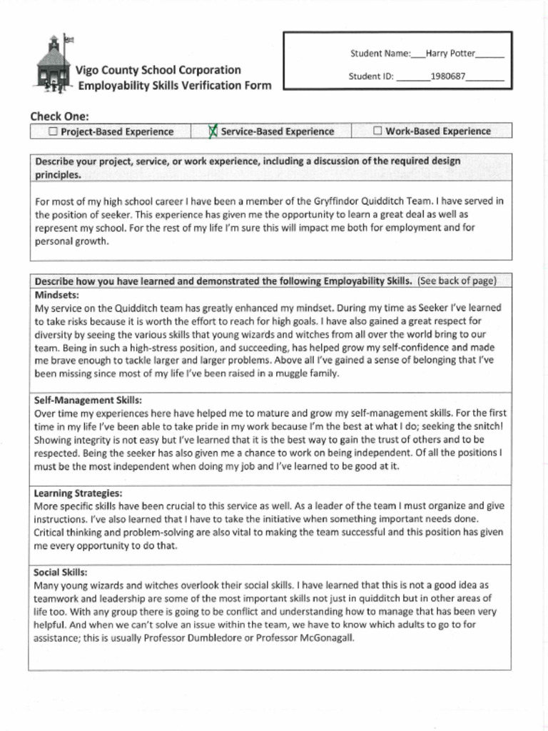 ESV EXAMPLE HPotterSBL | PDF