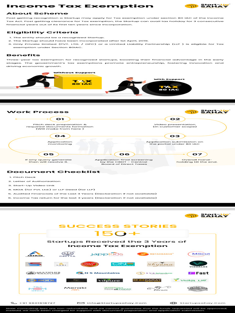 Startup Tax Exemption Under 80 IAC | PDF | Limited Liability ...