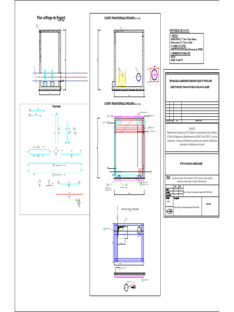 Plan de Coffrage pour Rogard 5.65x3.90m | PDF | Matériau composite