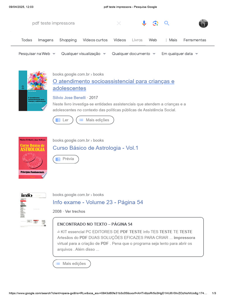 Teste de Impressora em PDF | PDF | Transtorno de déficit de atenção e ...