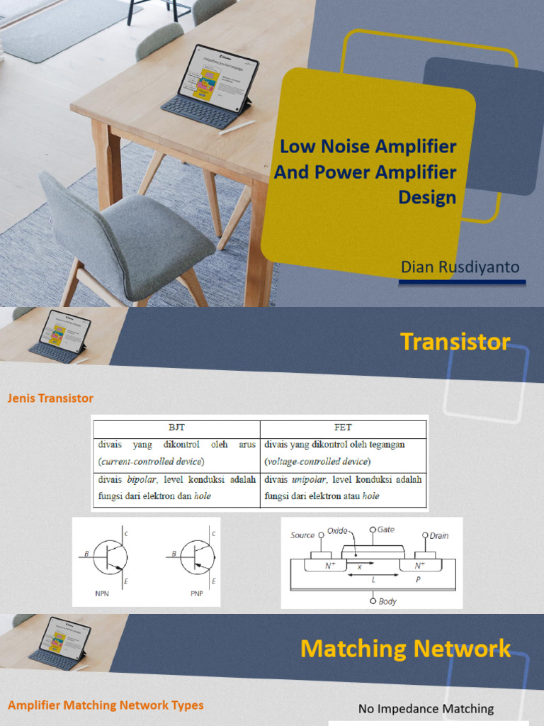 01 Low Noise Amplifier and Power Amplifier Design | PDF