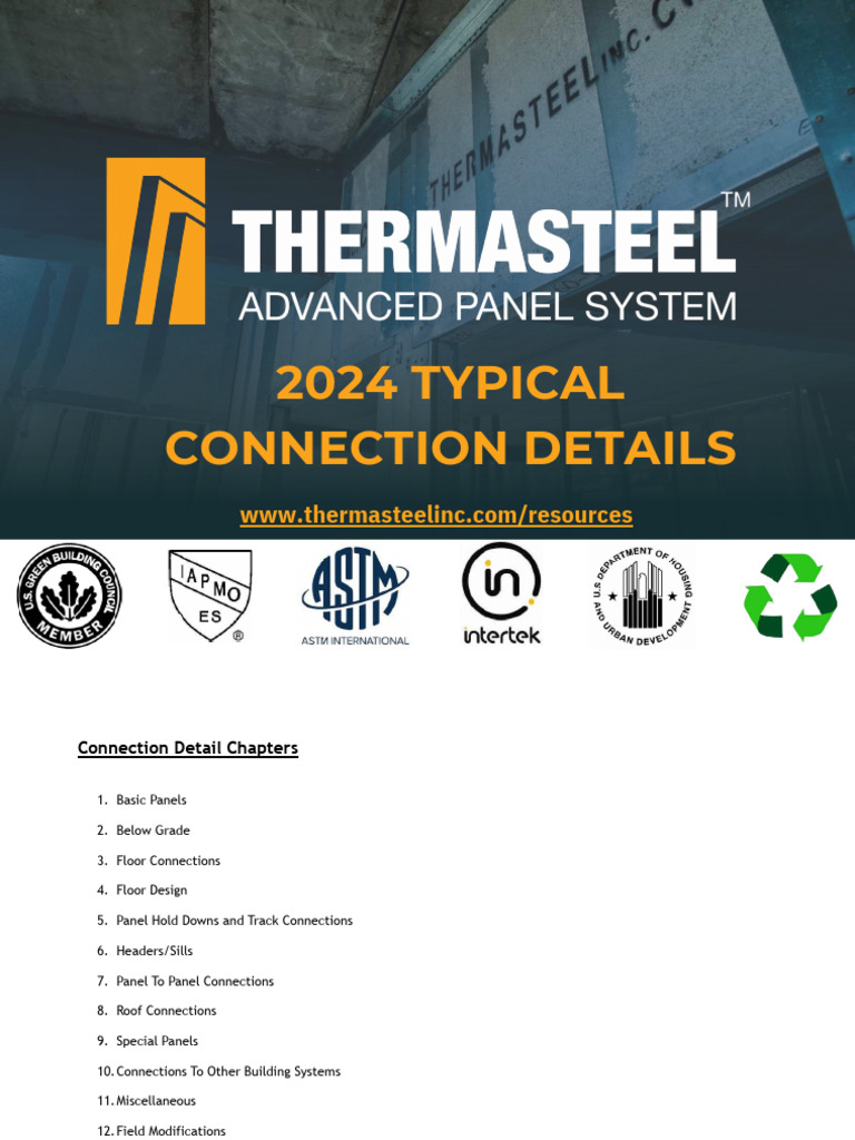 2024 Connection Details for Building Panels | PDF | Framing ...