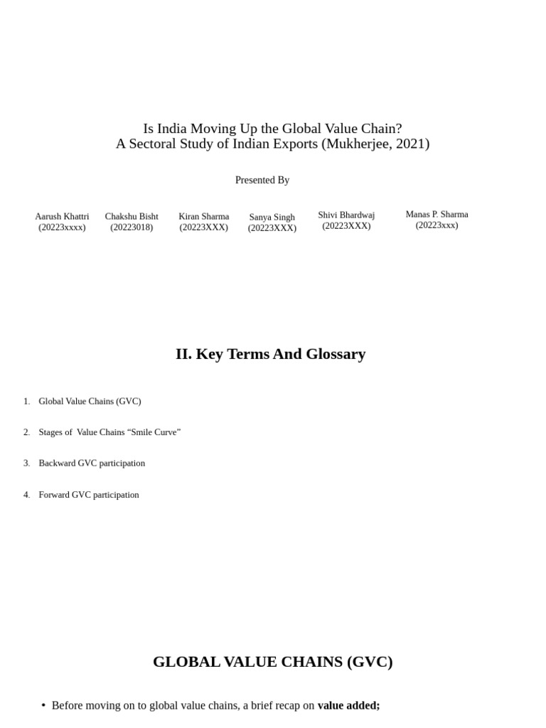 India's Role in Global Value Chains | PDF | Exports | Economies