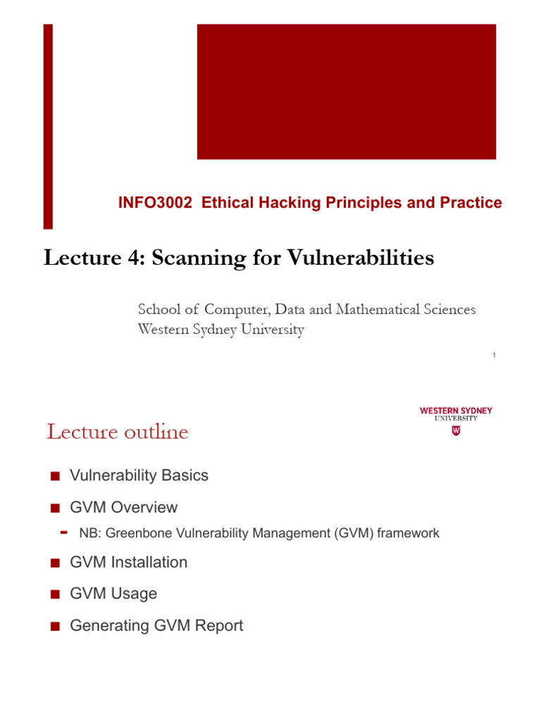 GVM: OpenVAS Vulnerability Scanning Guide | PDF | Computer Security ...