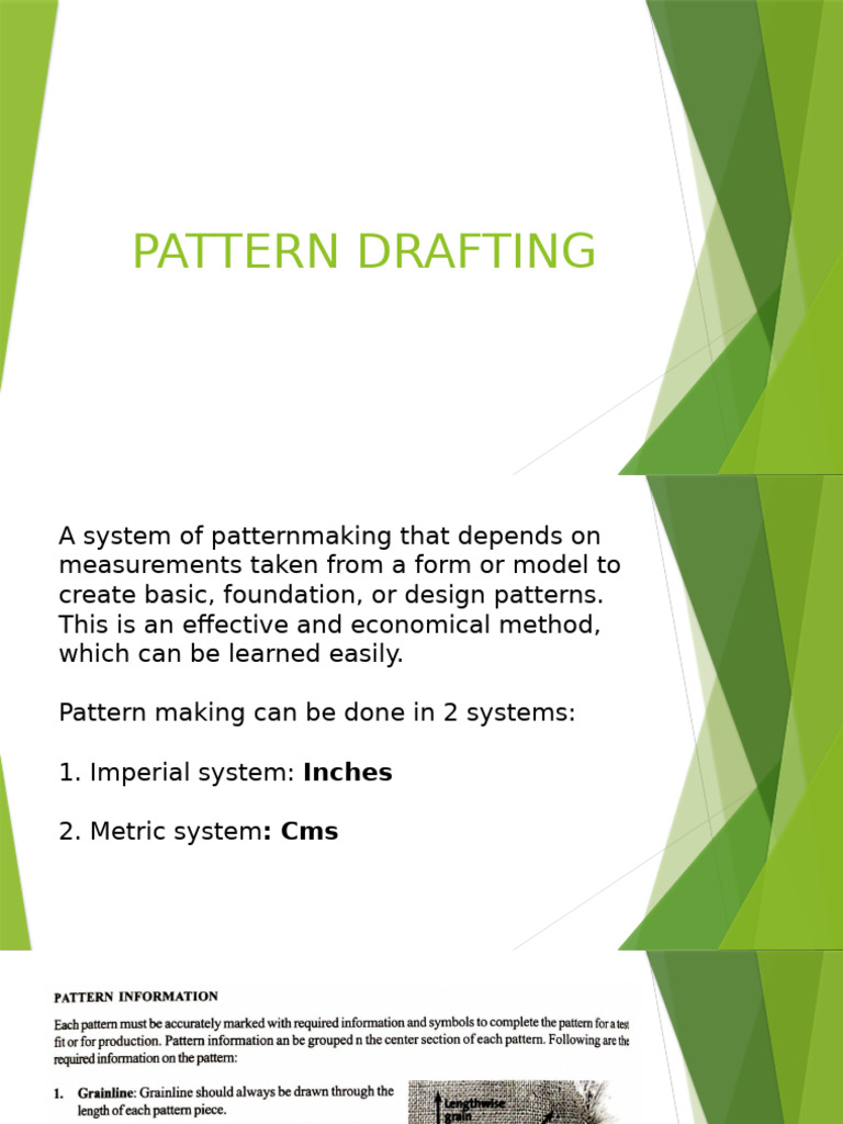 Pattern Drafting | PDF