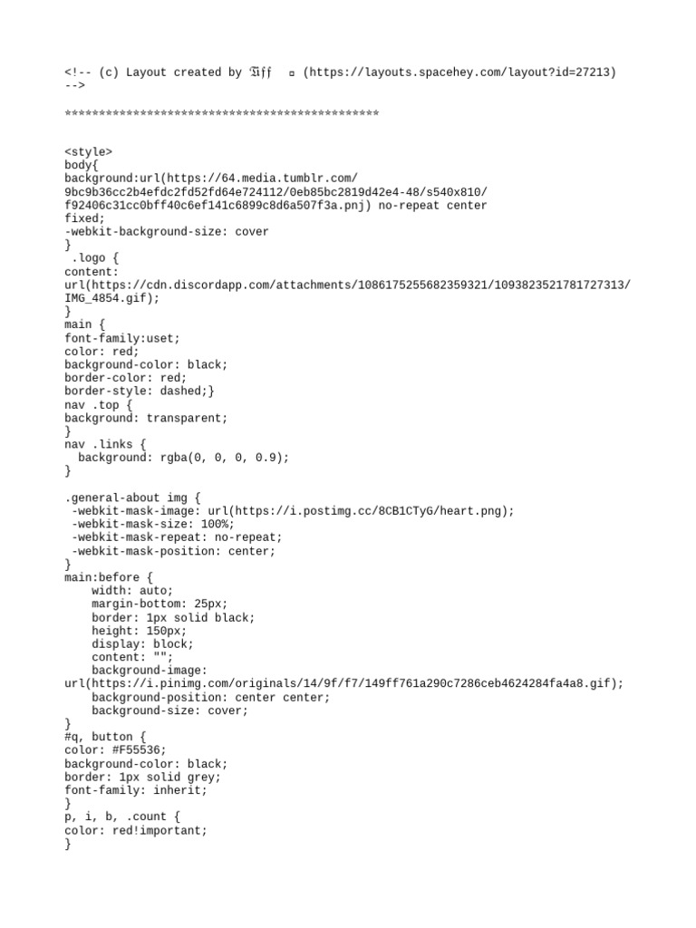 SpaceHey Custom Layout Guide | PDF
