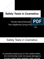 Safety Test in Cosmetics