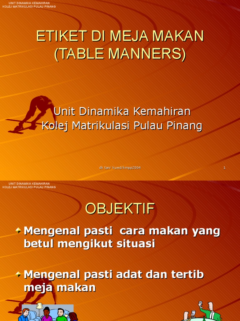 Tertib Di Meja Makan Pdf
