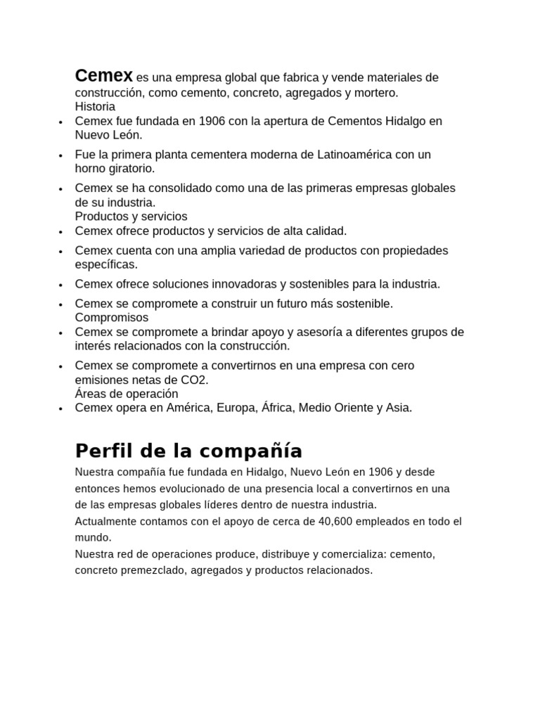 Cemex Es Una | PDF
