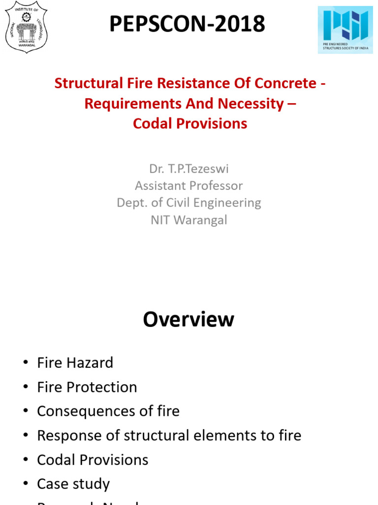 Fire Resistance in Concrete Structures | PDF | Concrete | Strength Of ...