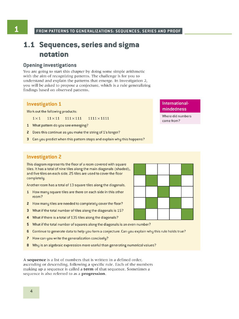 Sequence Series | PDF
