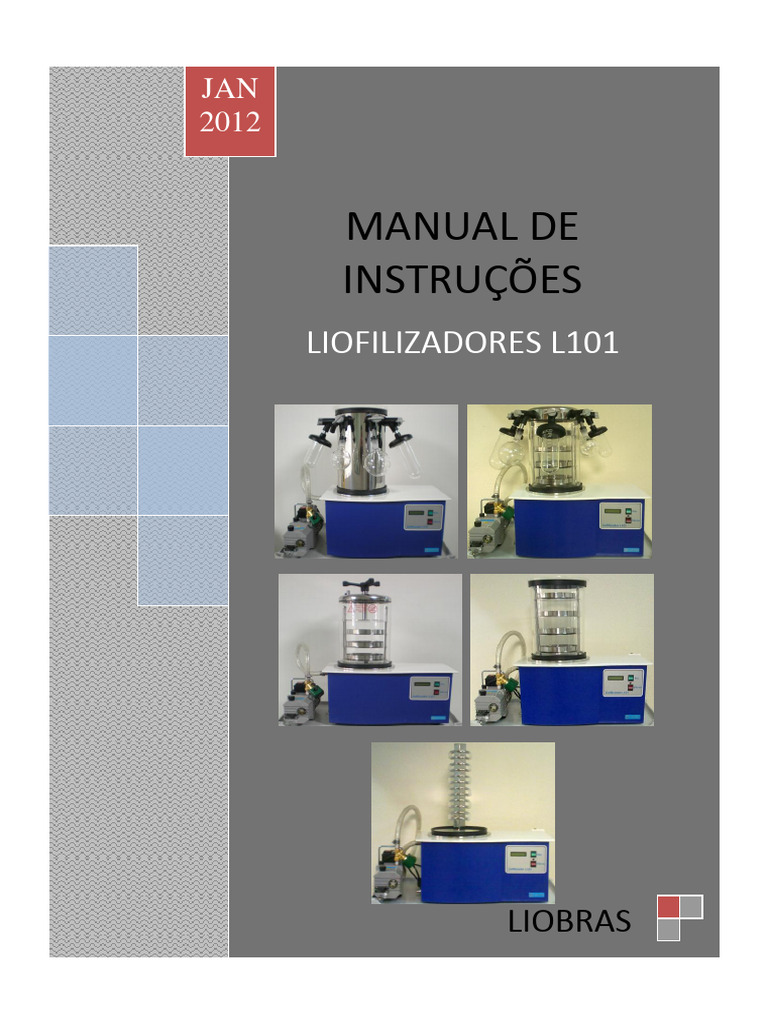 Manual do Liofilizador L101 da Liobras | PDF | Vácuo