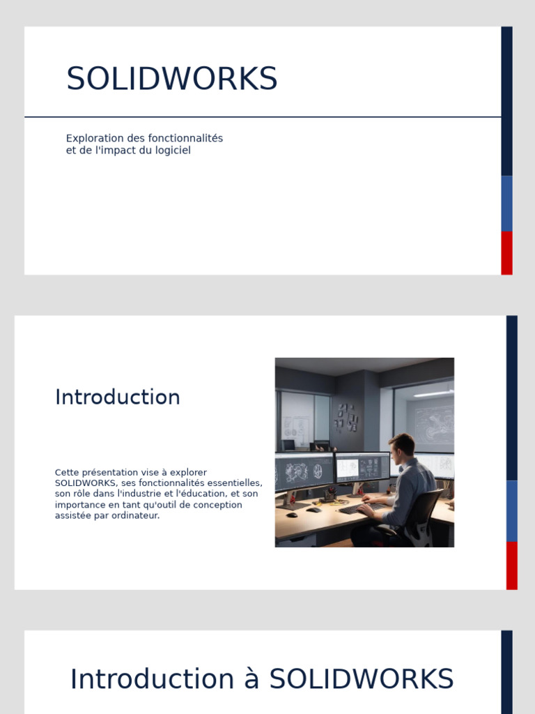 Impact et Fonctionnalités de SOLIDWORKS | PDF