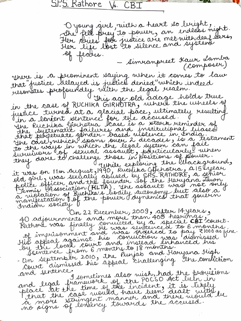 S.P.S. Rathore Vs CBI Document | PDF