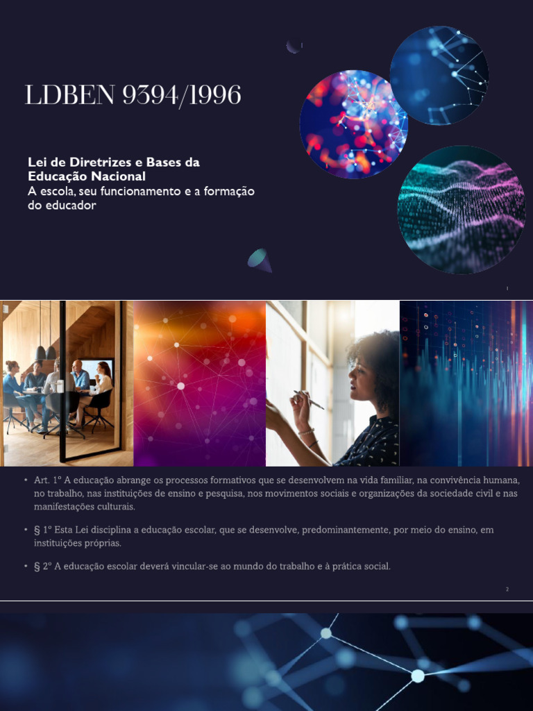 Aula 09 - Ldben 9394 | PDF | Pré-escola | Formação universitária