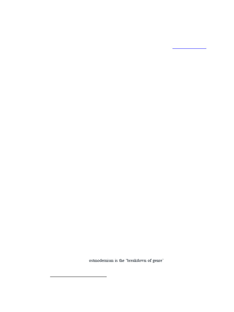 Fragmentation in Postmodern Literature | PDF | Postmodern Literature ...