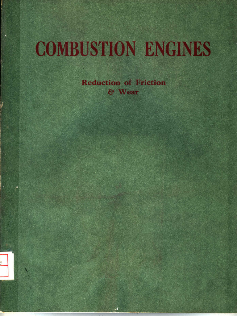 Combustion Engines Reduction of Friction and Wear | PDF