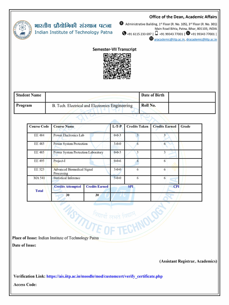 Student Grades Report 2025 | PDF