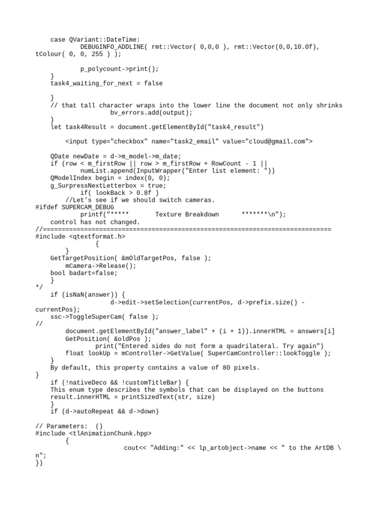 Debugging Camera Controls in Code | PDF | Parameter (Computer ...