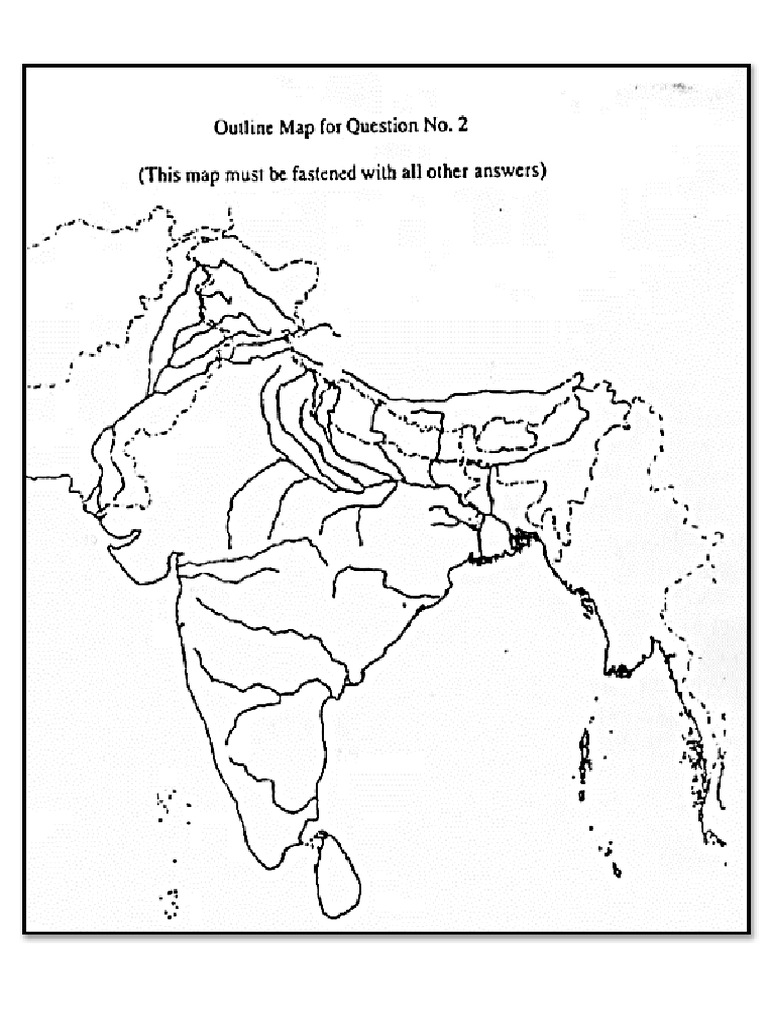Map - Physical With Rivers | PDF