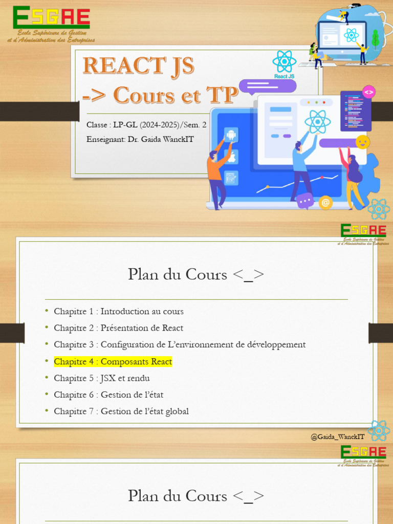 Introduction à React JS et Composants | PDF | Informatique | Génie logiciel