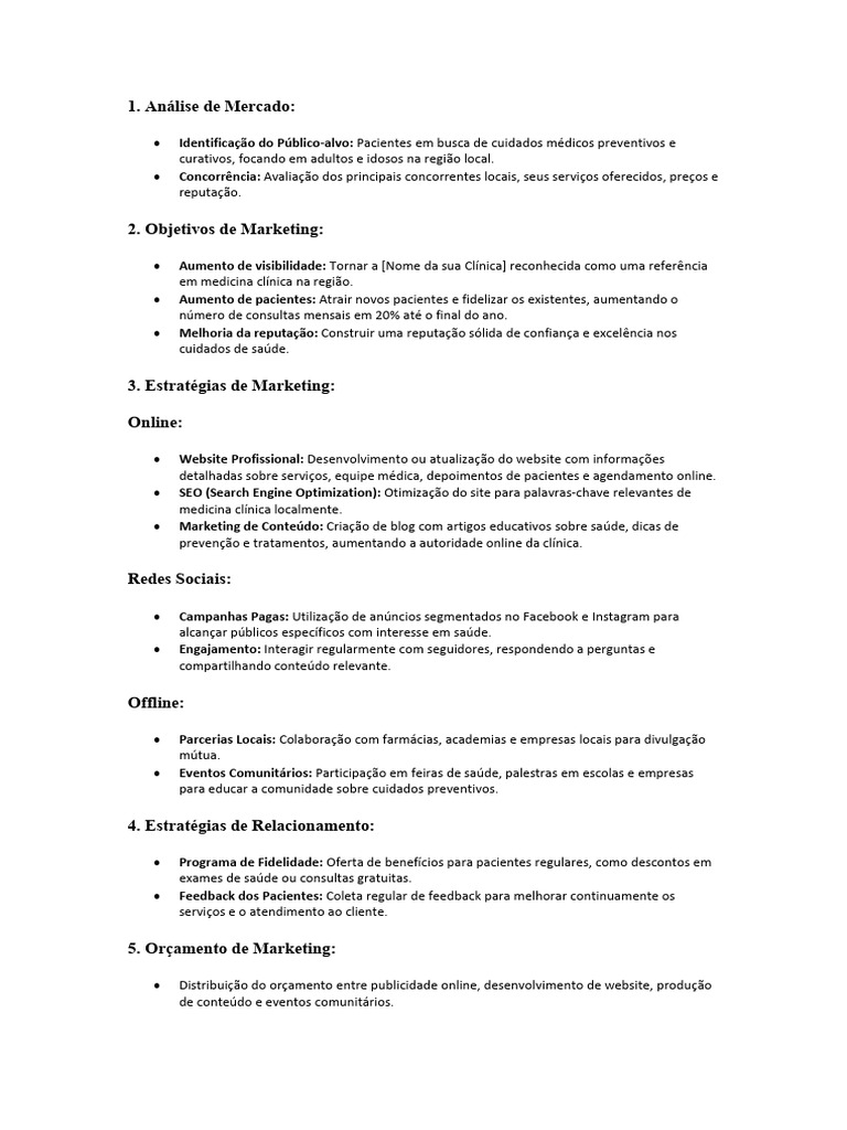 Estratégias de Marketing para Clínicas Médicas | PDF | Marketing | SEO